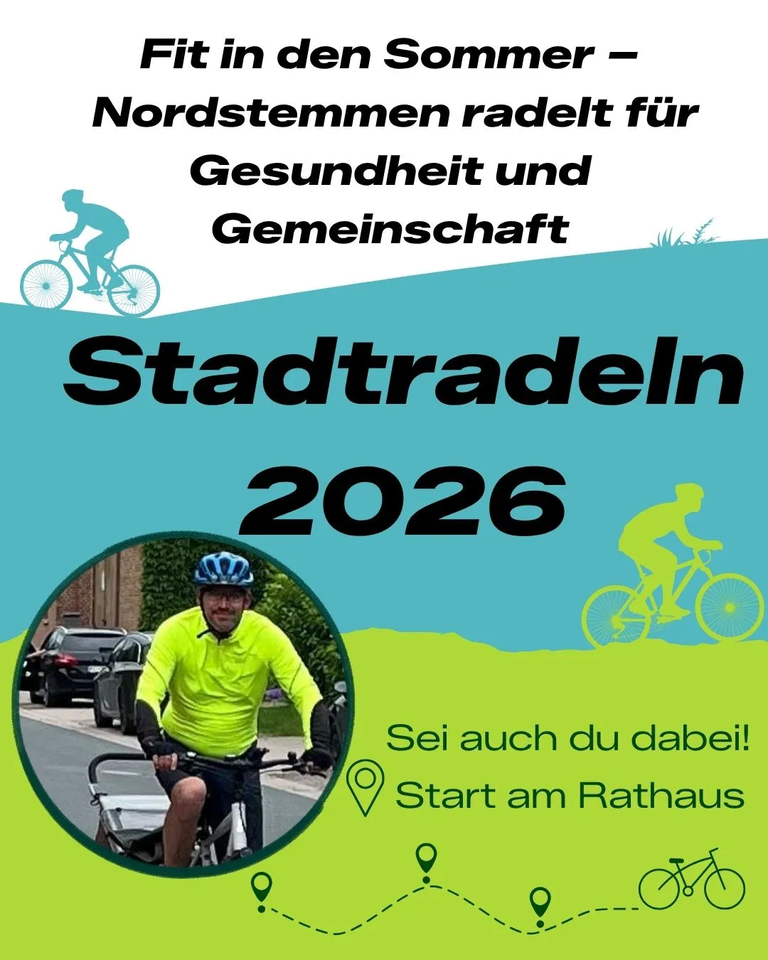 Stadtradeln 2026 – Stadtradeln-Plakat mit Kai Dräger